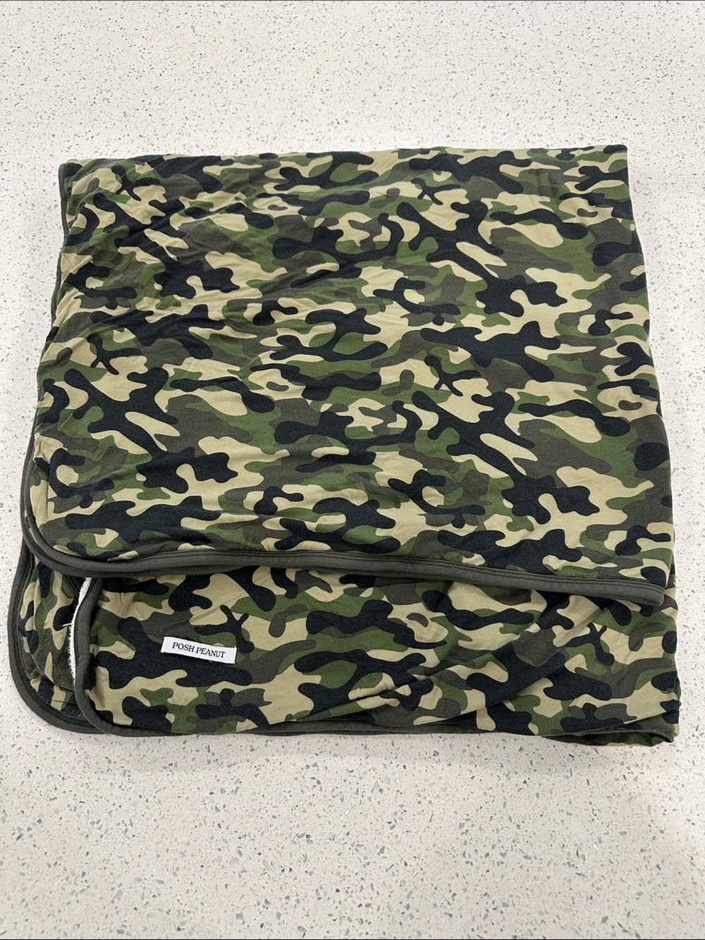 Posh Peanut Green & Khaki Camo Towel